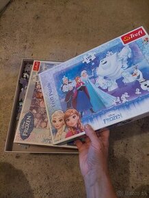 Spoločenské hry a 2x puzzle Anna a Elsa
