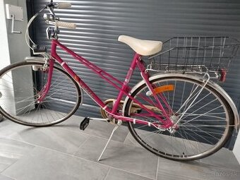 Dámsky ružový bicykel
