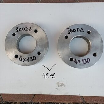 Predám rozširovacie podložky Skoda 4x130 hrubka 35mm