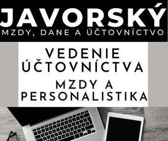 Účtovníctvo , mzdy a personalistika už od 19eur mes.