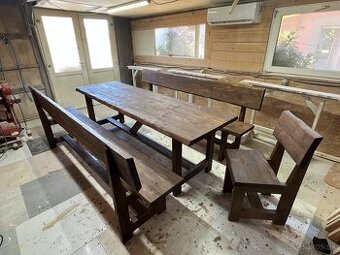 zahradne sedenie z masivu - 1