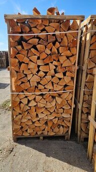 Palivove drevo v plate 1,95m3 buk a dub , BA , SC , MA///