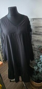 Spoločenské čierne šaty 2XL