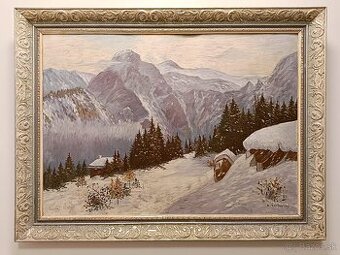 Obraz K. Čechovský, Vysoké Tatry, olej 80x113cm