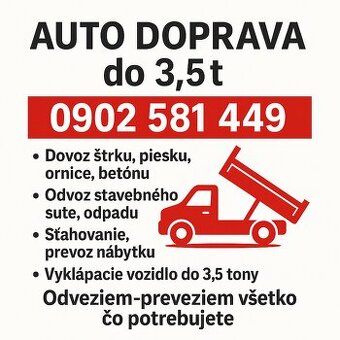 Autodoprava - preprava do 3.5t
