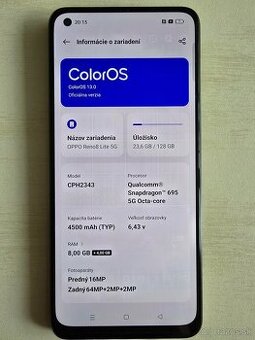 Oppo Reno 7 lite, 8lite