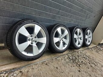 ŠKODA DENOM 5x112+Letné Michelin 225/45 R17