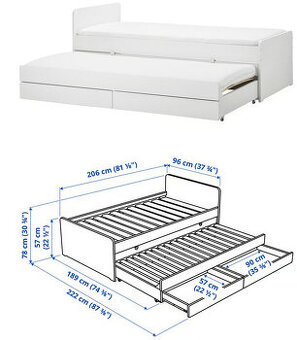 Roztahovacia posteľ - IKEA