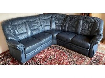 Luxusní rohová kožená sedací souprava, 2592