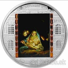 investičné strieborne mince - Masterpiece - Svätá noc - 1