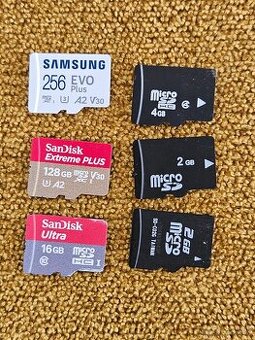 Predam rozne Micro SD karty 6ks 2-256GB