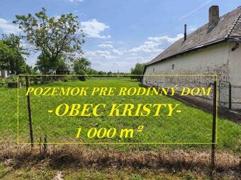 VÝHODNE Pozemok v obci Kristy – NA PREDAJ