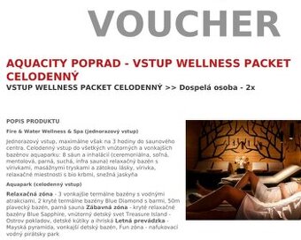 Voucher Aquacity Poprad