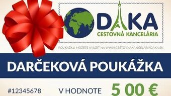 Poukážky na zájazd podľa výberu od CK DAKA