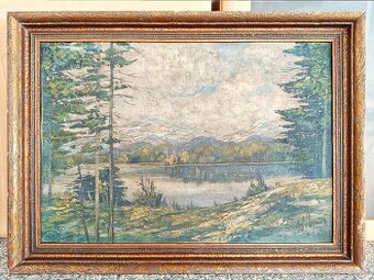 Obraz, VYSOKÉ TATRY 1973- BOHUMIL POSPÍŠIL,olej 50x70