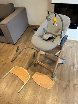 Set jedálenská stolička Kinderkraft Enock + lehátko Calmee - 1