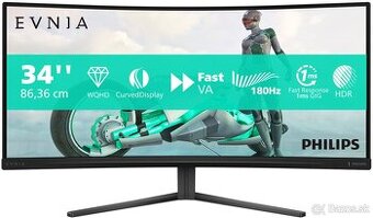 NOVÝ 34" WQHD monitor Philips 34M2C3500L