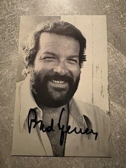 Fotografia s podpisom (autogram)Bud Spencer