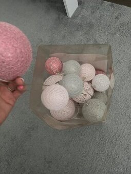 Pepco led svetelna retaz sivo-ruzova