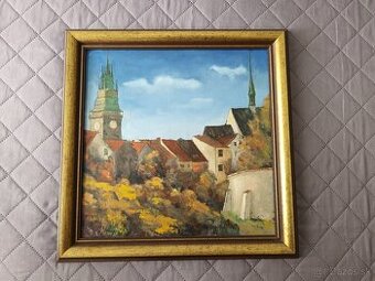 Starožitné obrazy cca 43x43 cm