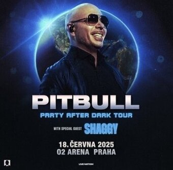 Koncert Pitbull Praha originál vstupenky 18.6.2025