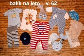 Balík letných vecí v. 62 pre chlapca 14ks za 28eur
