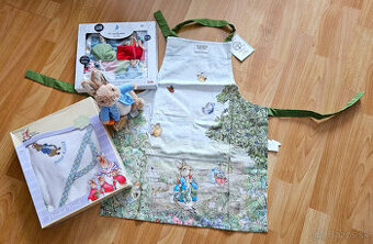 Peter Rabbit 4 ks set, detský uterák, deka, zásterka