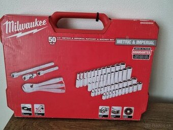MILWAUKEE Metrické a palcové 1/4” nástrčné kľúče
