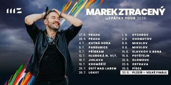 Predám listky na koncert Marek Ztracený Mikulov 9.8.2025