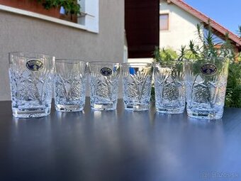 krištáľové poháre - sada 6 kusov
