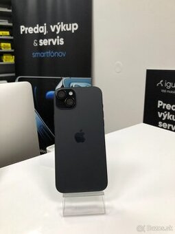 iPhone 15 Plus Black - Ako nový, 2r. záruka
