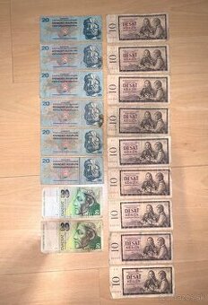 Sada 17 Zberateľských Bankoviek ČSSR