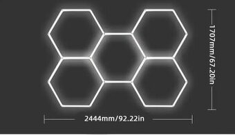 Hexagon stropné svietidlo