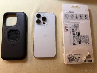 iPhone 14 Pro 256 GB strieborný, 2x sklo, QuadLock obal