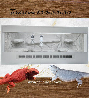 Terárium 100x50x50 , agama bradatá