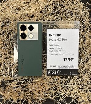 Infinix Note 40 Pro Zelený - 256 GB