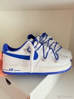 Nike Air force custom bielo modré veľkosť 43