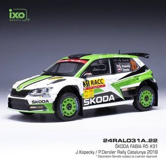 Modely Škoda Fabia R5 1:24 IXO