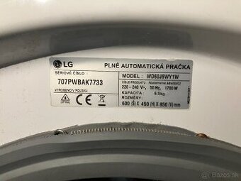 Automatická práčka LG WD60J6WY1W