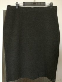 Tmavo šedá úpletova sukňa, veľkosť 44/46