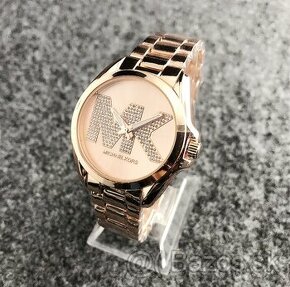 hodinky Michael Kors s kryštálikmi ružové zlato - 1