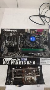 ASROCK H81 PRO BTC R2.0 (sc 1150) + CPU + 4GB RAM