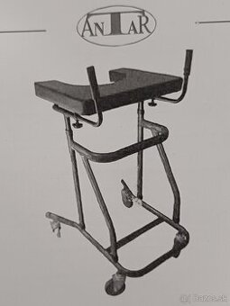 Chodítko s vysokými lakťovými opierkami