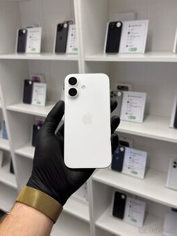 ZÁRUKA 2 ROKY /  Apple iPhone 16 128GB White, 100% ZDRAVIE