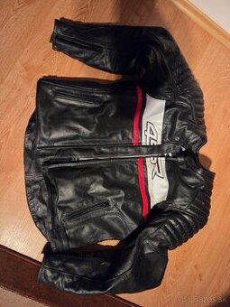 Kožená moto bunda 4SR Roadster III Red velkost 56