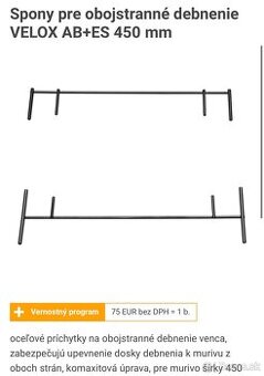 predam velox spony 450 mm