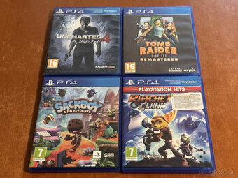 PS4: Uncharted, Tom Raider, Sackboy