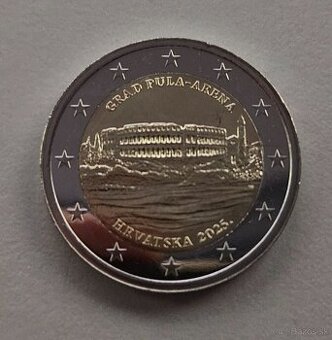 2 Euro Chorvátsko 2025 - Pula Arena (UNC)