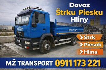 Preprava sypkých materiálov - NOSNOSŤ 8T