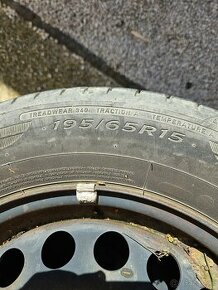 Plechové disky + letné pneu 195/65 R15